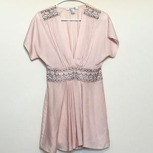 Blush Pink Beaded Tunic